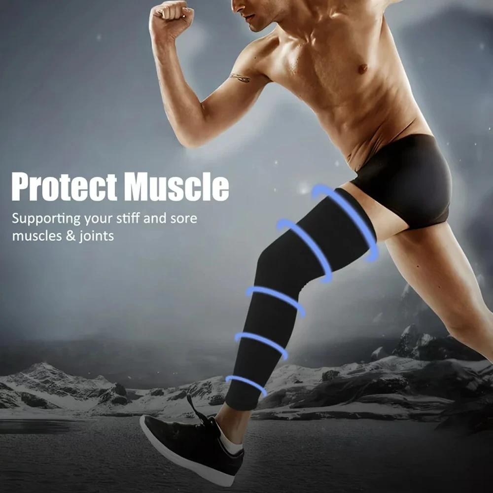 WEUPFLY 1 pièces jambières à Compression basket-ball Football cyclisme chaussettes genou mollet manc