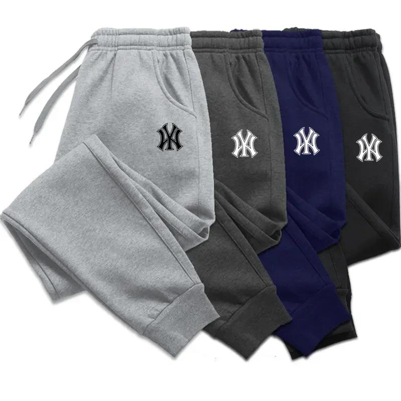 Viser de survêtement de jogging en coton pour hommes, pantalons respirants sportifs, pantalons de co
