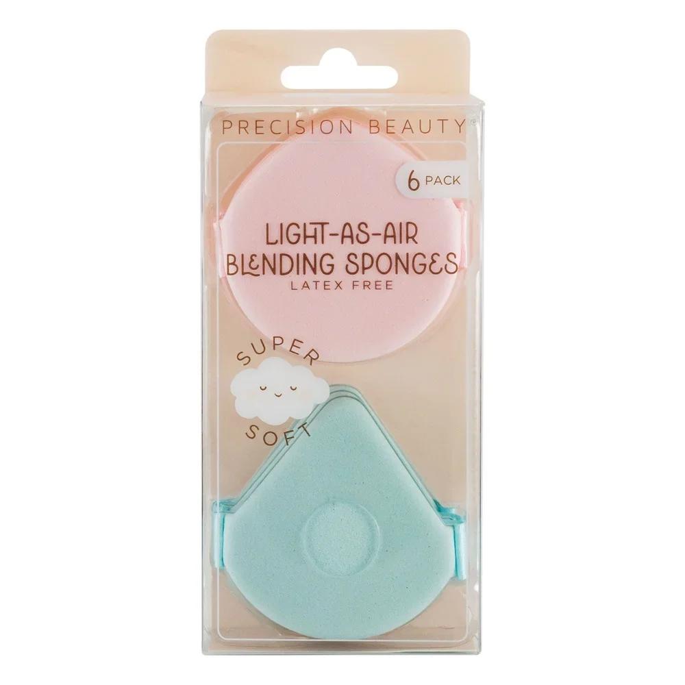 Light as Air Sponges Pack de 6 bleu et rose