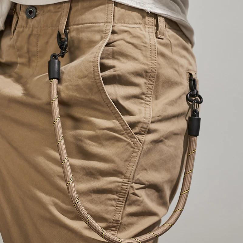 Salopette de Marque Japonaise Rétro pour Homme, Pantalon Droit, Ample, Décontracté, Pieds Coniques,