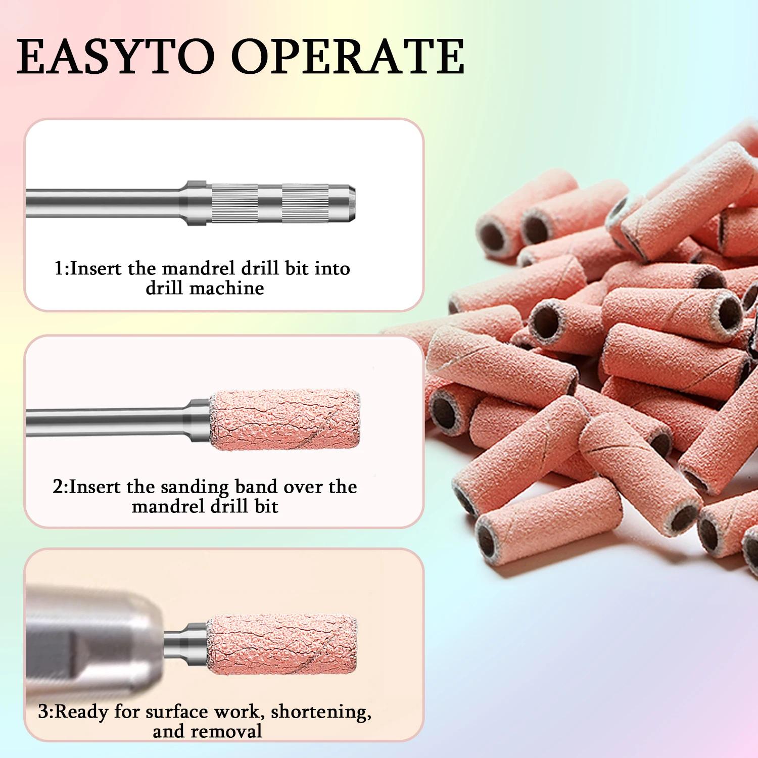 Mini bandes de ponçage pour ongles zèbre, Machine électrique, forets pour ongles, Gel UV, dissolvant