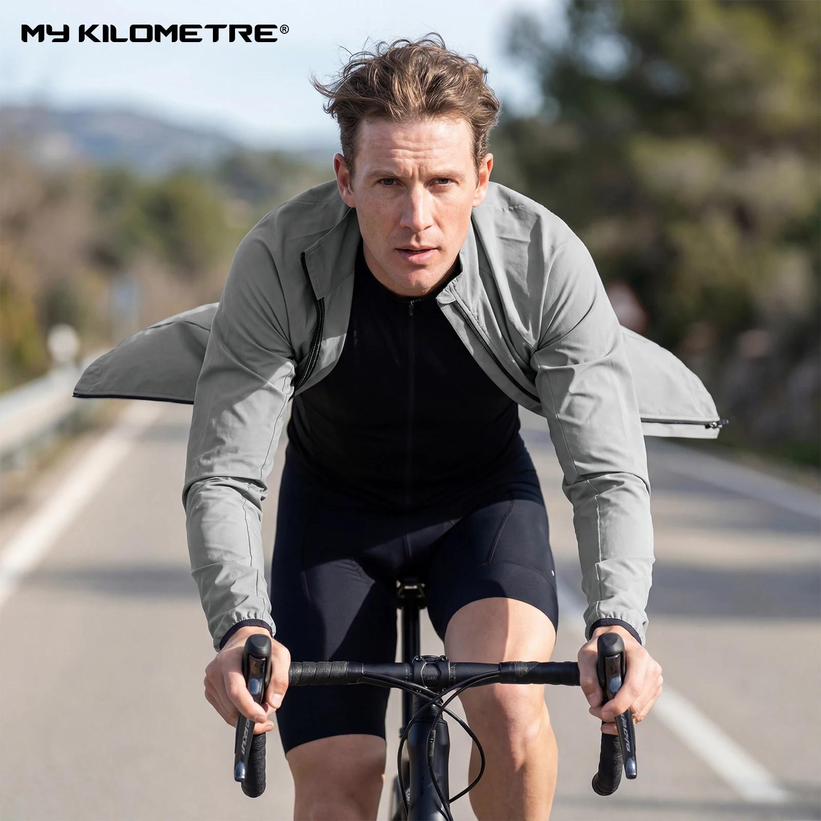 MY KILOMETRE Printemps hommes gravier imperméable cyclisme vélo coupe-vent réfléchissant pare-brise