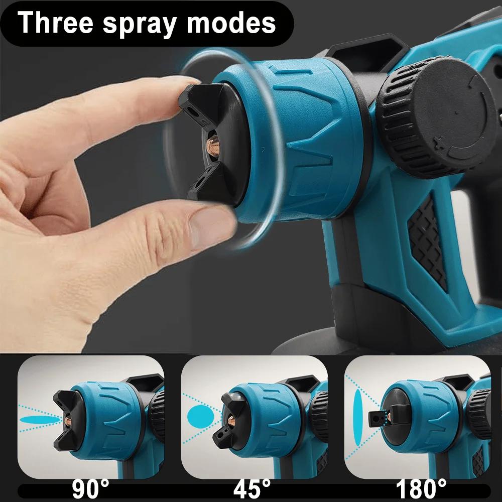Pistolet de pulvérisation électrique sans fil, pulvérisateur de peinture pour meubles automobiles, a