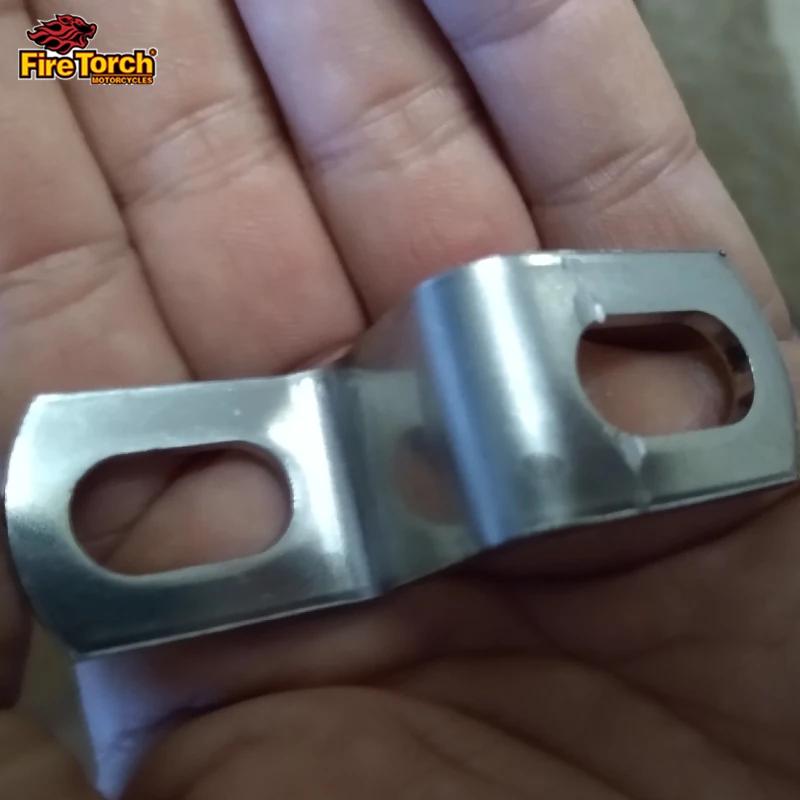 Support universel de tuyau d'échappement de moto en acier inoxydable, 1 pièce, pince de montage fixe