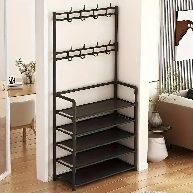 Étagère à chaussures à cinq couches, étagère à chaussures Simple, support de rangement intégré, étag