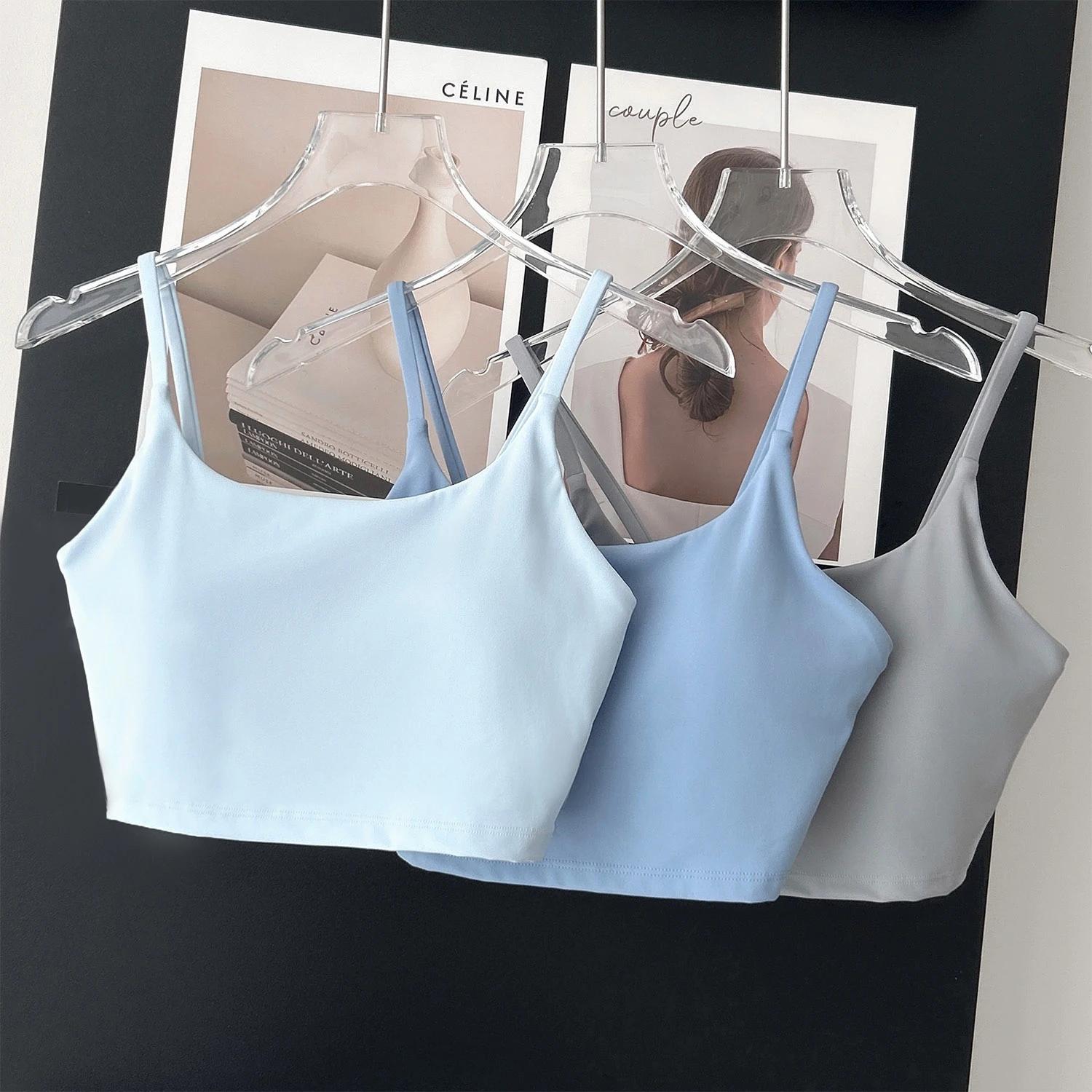 Soutien-gorge de Sport respirant pour femmes, haut de Fitness, Push Up, fixe avec coussinet, sous-vê