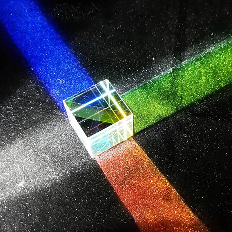 Verre optique x-cube dichroïque Cube conception Cube prisme RGB combinateur séparateur cadeau éducat