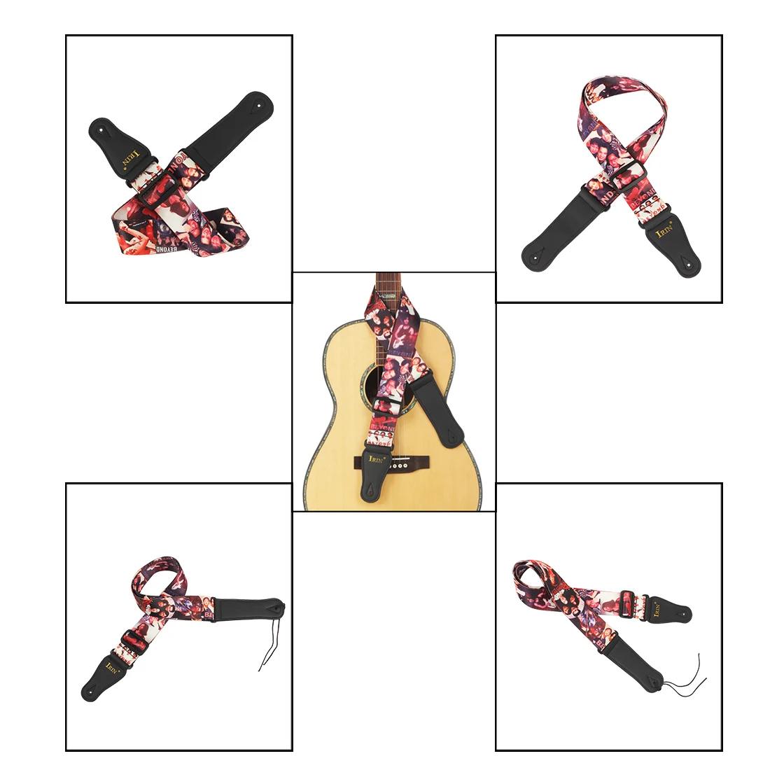 Sangle de guitare réglable en Polyester, impression de haute qualité, Style ethnique, pur coton brod