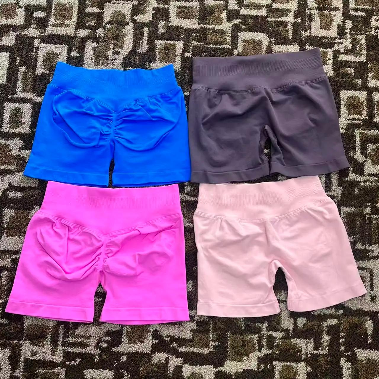 Shorts de sport pour femmes, shorts de cyclisme, shorts de yoga, leggings sans couture, taille haute
