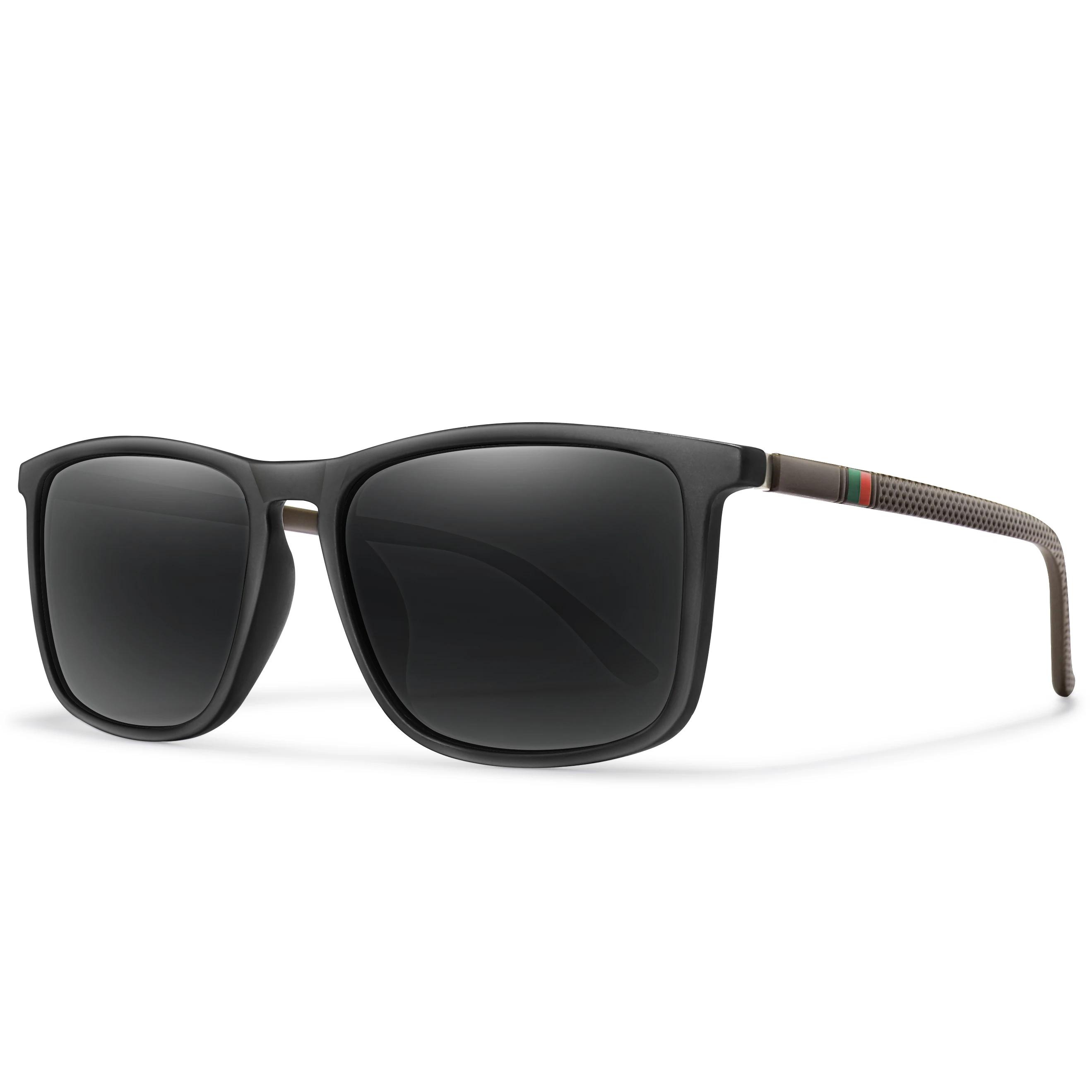 Lunettes de soleil carrées polarisées pour hommes et femmes, lunettes pour hommes, lunettes de pêche