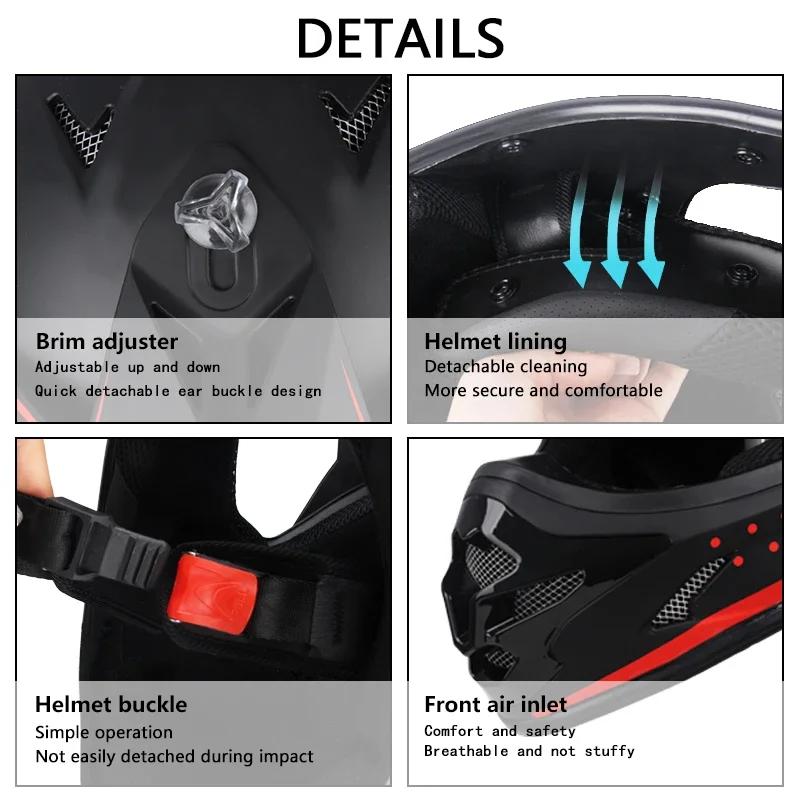 DOT adulte femme hommes casques motos Kask Cross descente Soporte Casco hors route casque course cla