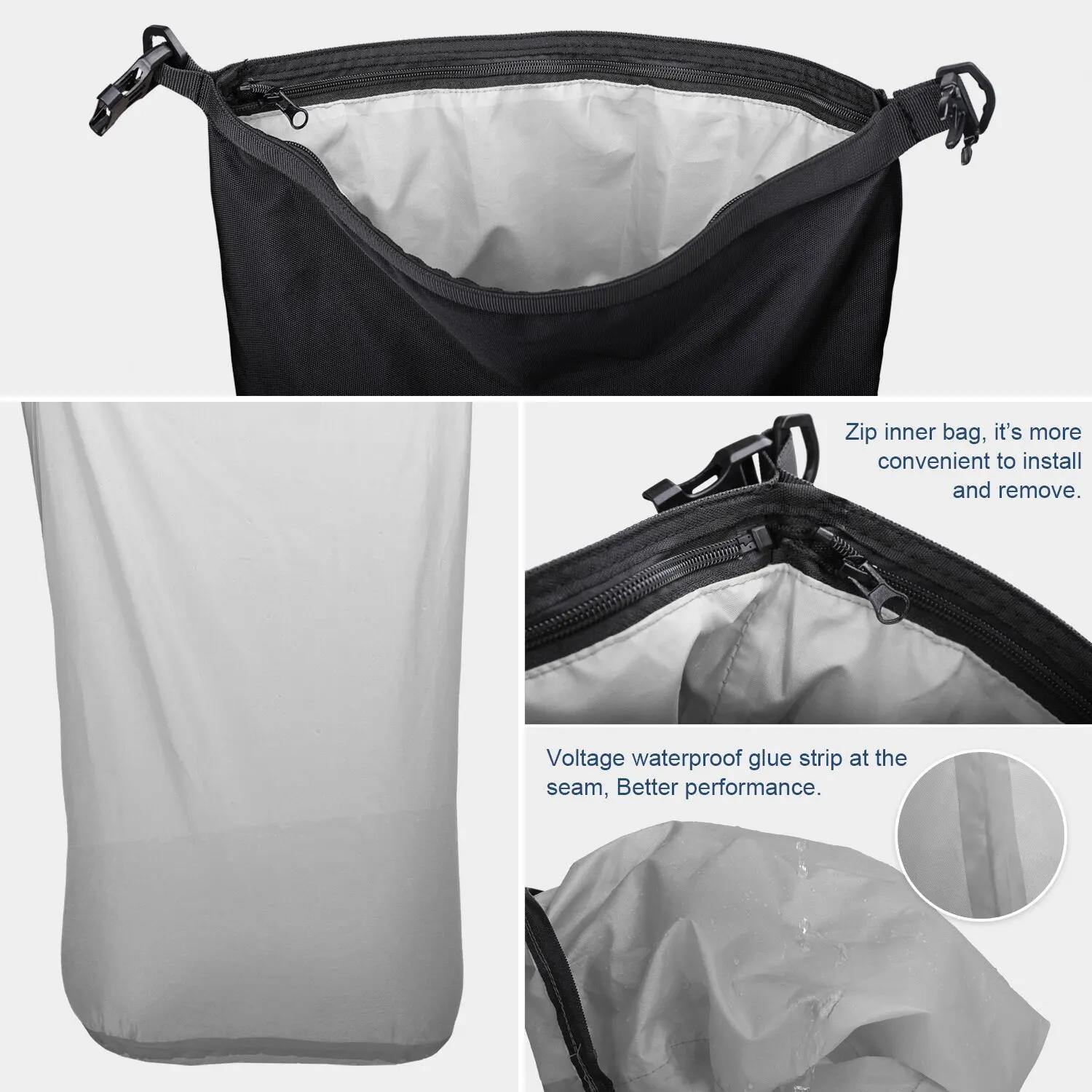 Rhinowalk Moto Siège Arrière Sac 10L Ou 20L Ou 30L Selle Étanche Côté Sac Bagages Pack Multifonction
