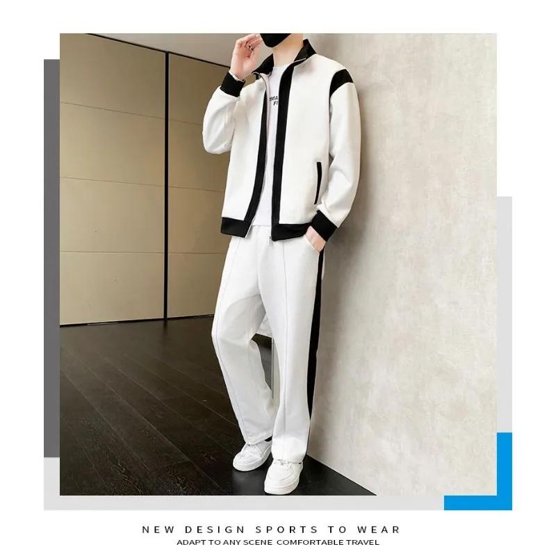 Costume de sport décontracté pour hommes, nouvelle collection printemps, tendance, veste personnalis