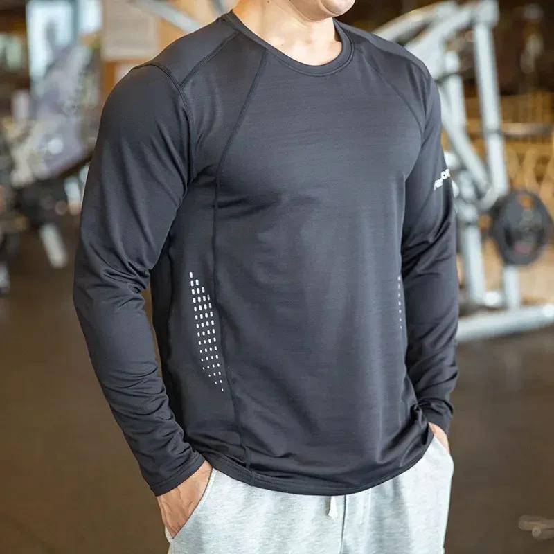 Haute qualité chemise de course hauts vêtements hommes Gym Sport t-shirt séchage rapide Compression