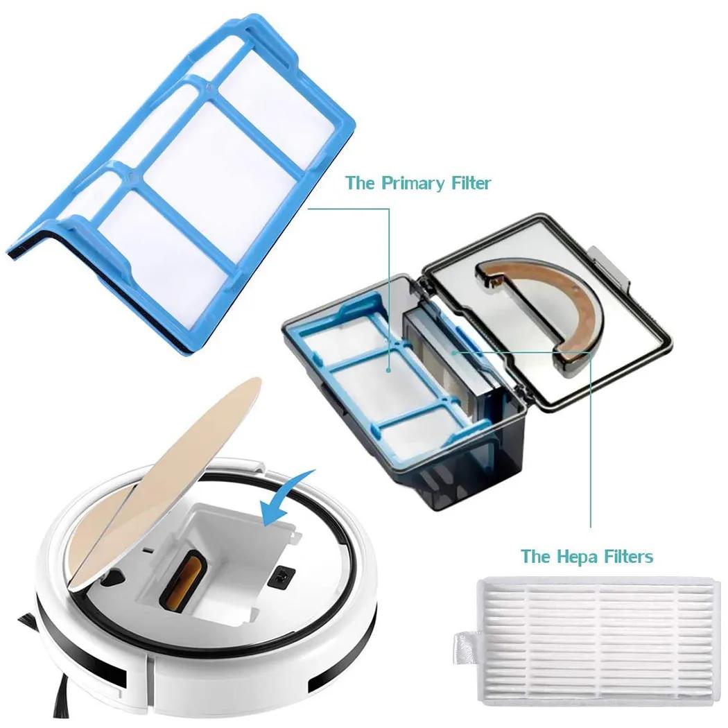 Kit d'accessoires pour aspirateur ILIFE ZACO V3 V3s V5 V5s V5s Pro, filtre brosse latérale, pré-filt