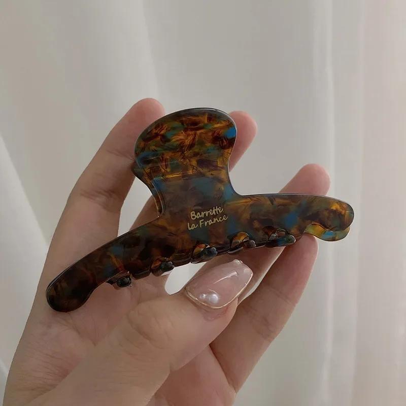 Pince à cheveux élégante en acétate de haute qualité pour femmes, décoration de tempérament, pince à