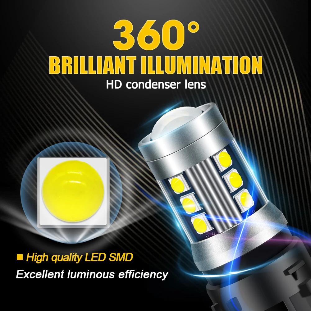 RUIANDSION-Ampoules Canbus 24W, 2 pièces, feux de jour pour voiture, cristaux en C5, KIT 5008 3008,