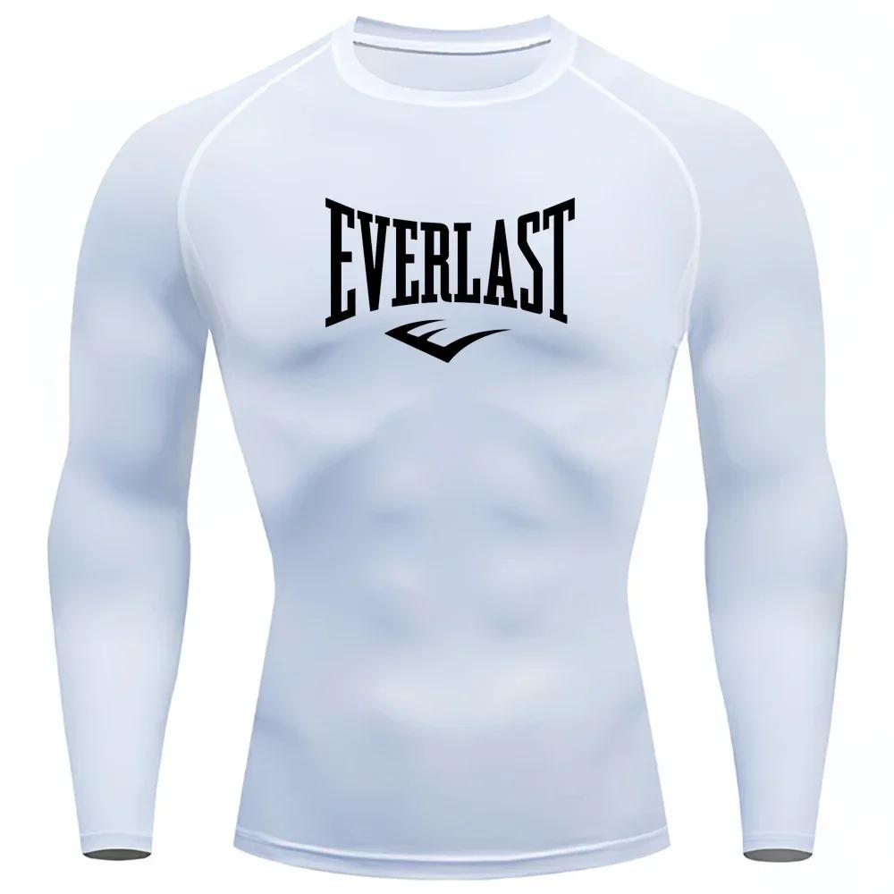Chemises de Compression pour hommes, manches longues, couche de Base, t-shirts d'entraînement à séch