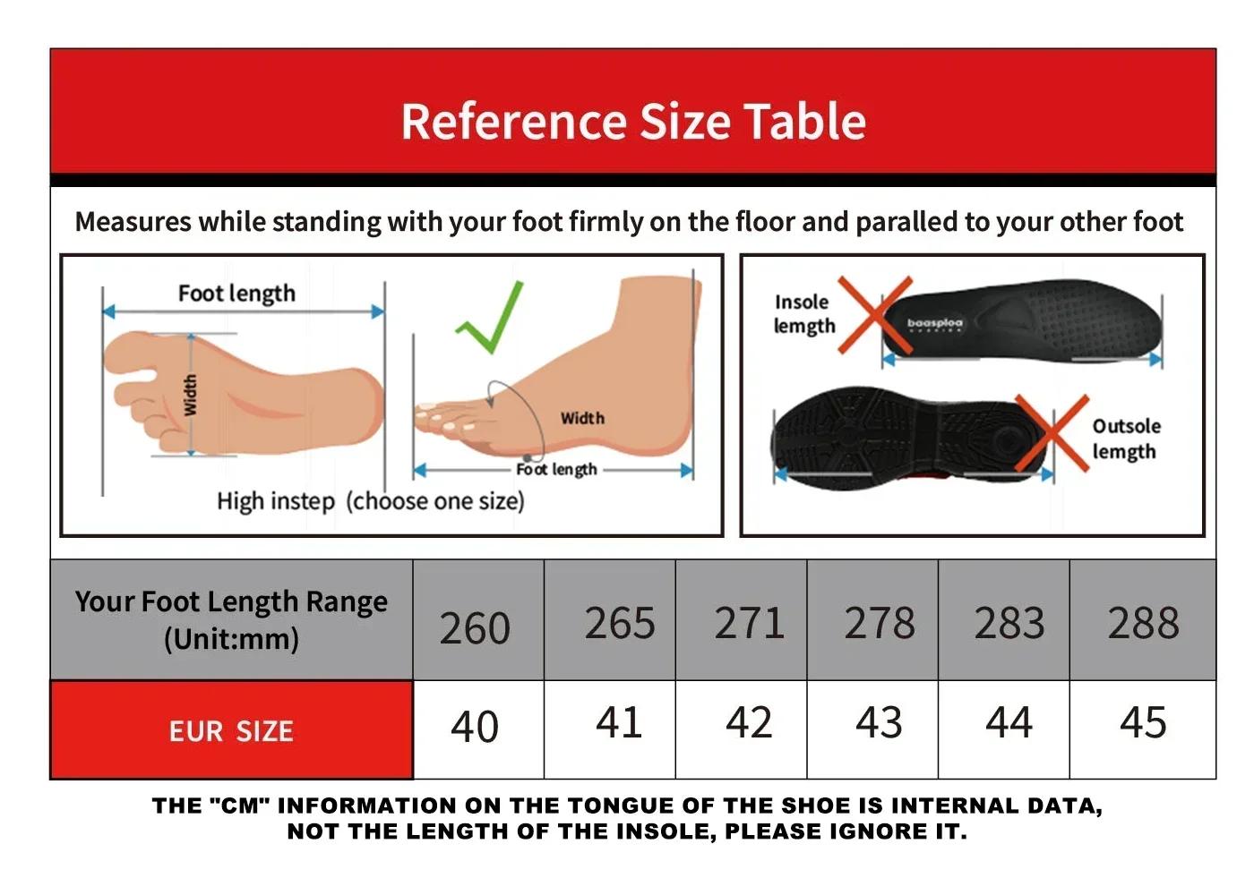 Baasploa – baskets de sport pour hommes, légères, décontractées, confortables, en maille, chaussures