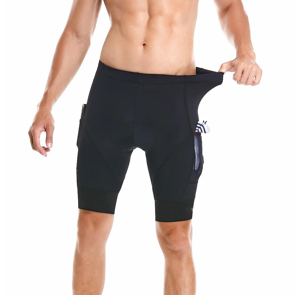YKYW-Shorts de vélo rembourrés à interface élastique pour hommes, pantalons de vélo de route confort