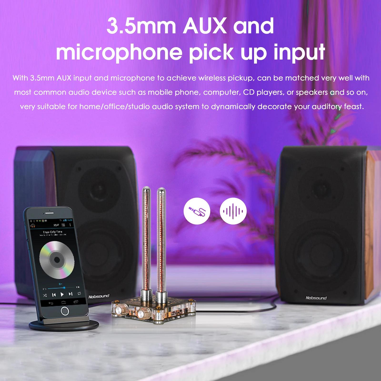 Nobsound-VU9 Vintage Pixie Tube Sound Level Meter, Audio Display Analyzer Music, MIC 514 up Lamp