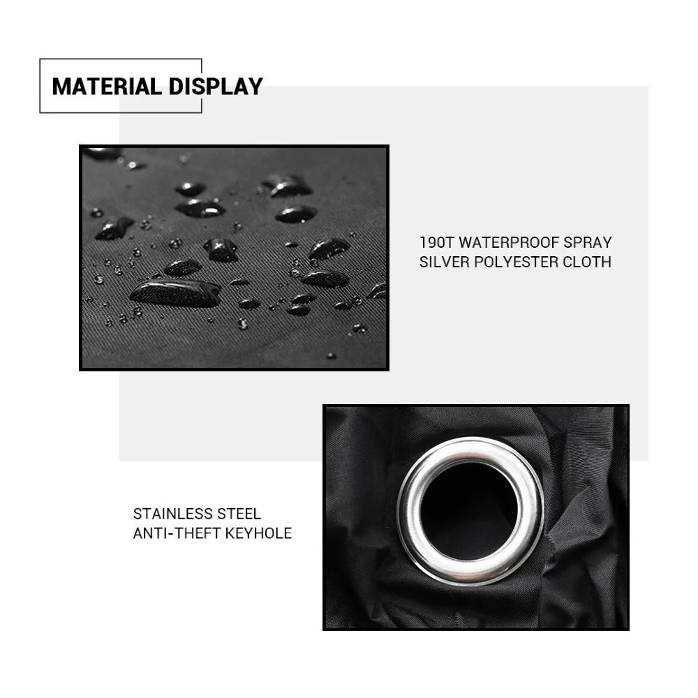 Juste de Protection Imperméable pour Moto, Anti-Poussière et UV, Couverture de Pluie pour Scooter, E
