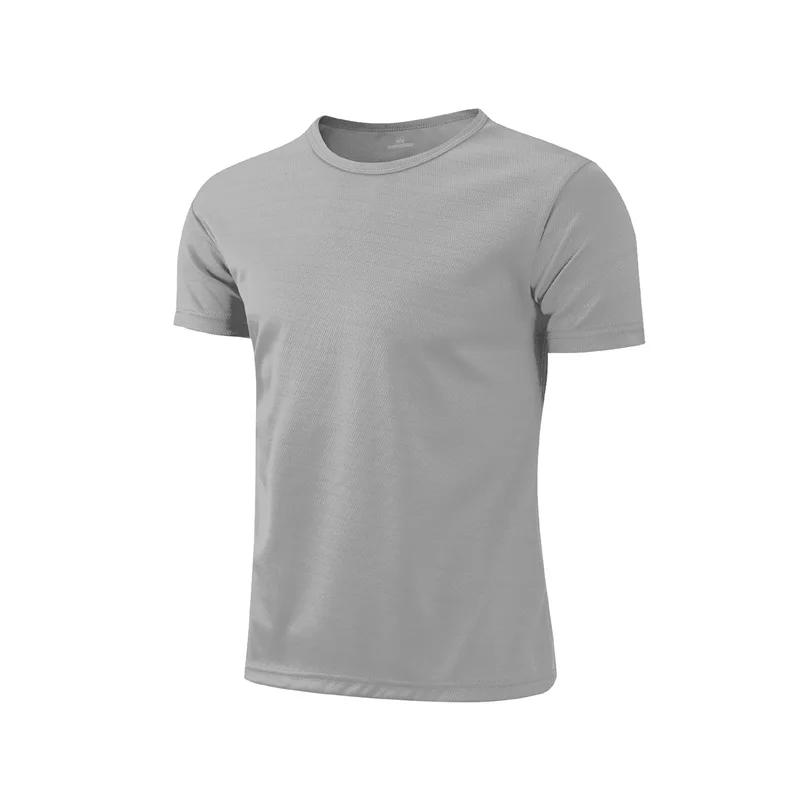 Hommes femmes séchage rapide à manches courtes Sport T-Shirt maillots de gymnastique Fitness chemise
