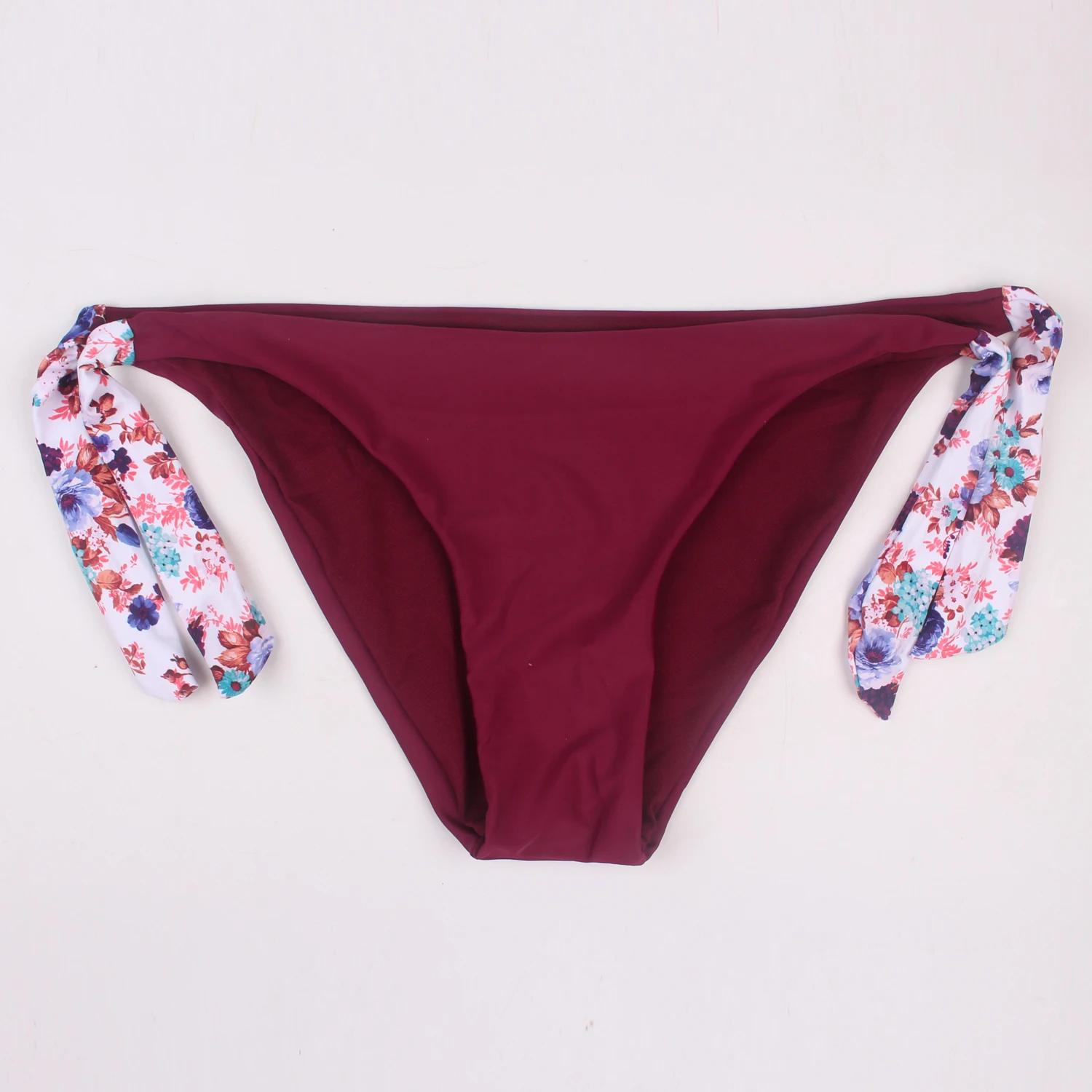 Maillot de bain brésilien sexy pour femmes, bikini push-up, col licou, style floral, vêtements de pl