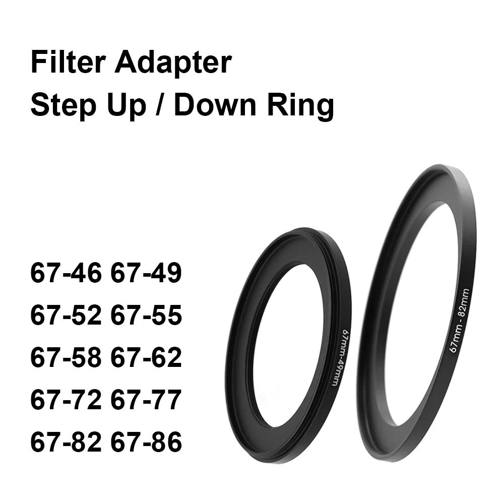 Anneau adaptateur de filtre d'objectif d'appareil photo, anneau élévateur ou bas en métal pour objec