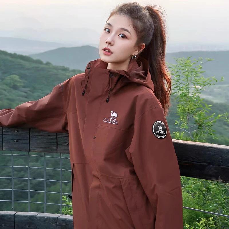 GOLDEN CAMEL-Veste de Randonnée Imperméable et Chaude pour Homme et Femme, Combinaison d'Alpinisme,