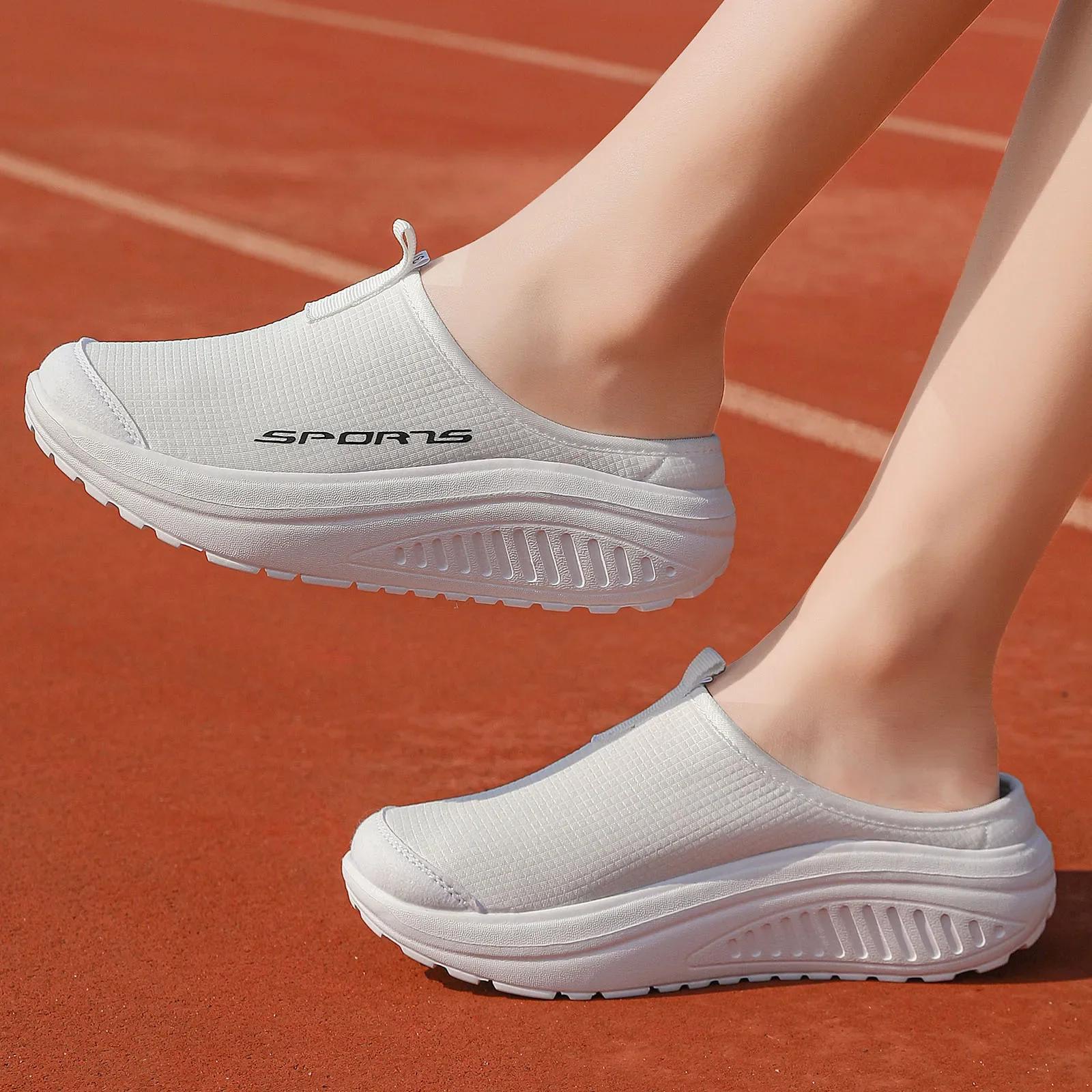 Chaussures à l'offre elles optiques semi-traînées pour femmes, décontractées, légères, respirantes,