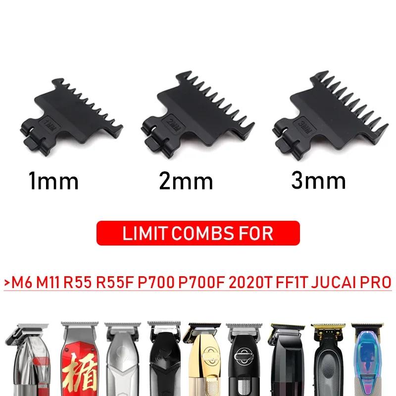Peigne limite pour tondeuse à cheveux professionnelle, 3 pièces, protections universelles pour Mades