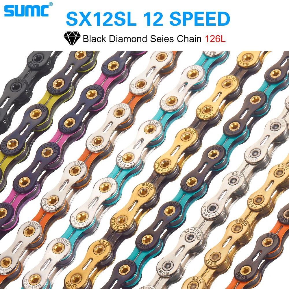 SUMC chaîne de vélo diamant 12 vitesses vtt vélo de route de montagne Ultra léger et Durable chaîne