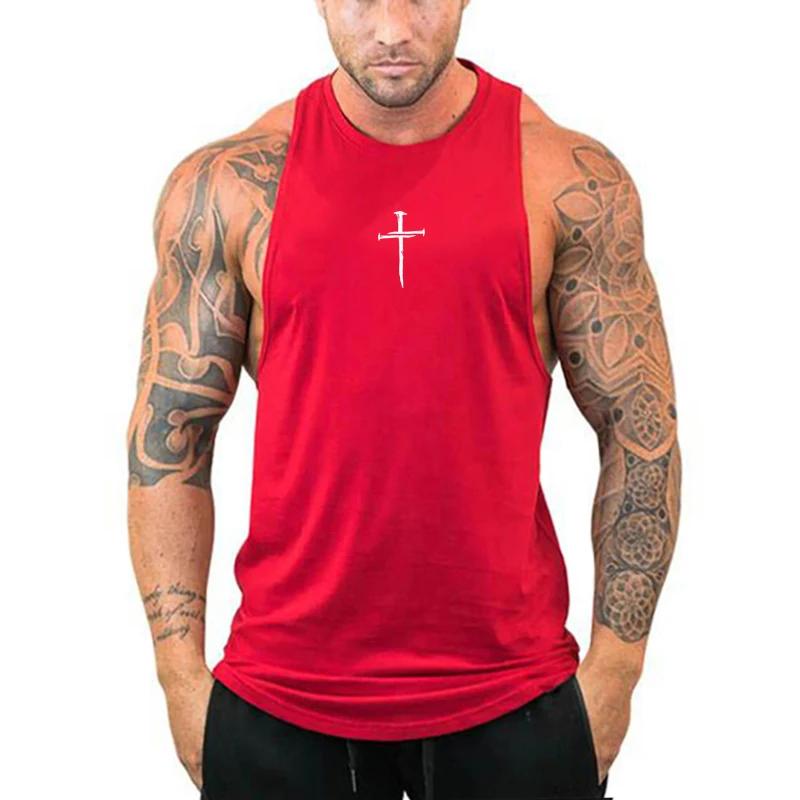T-shirt en coton respirant pour homme, Solid Document, Gym, Musculation, Course à pied, dehors GlaSu