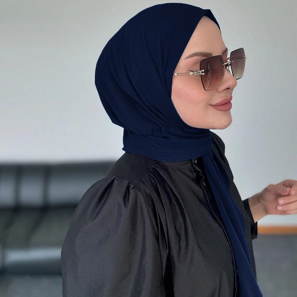 Prêt à porter fermeture Hijab instantané pour les femmes musulmanes couverture complète bandeau écha