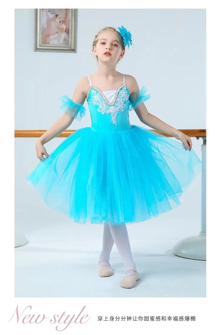 Jupe de Ballet pour filles, Costume de Ballet professionnel pour enfants, jupe TUTU de spectacle, ju