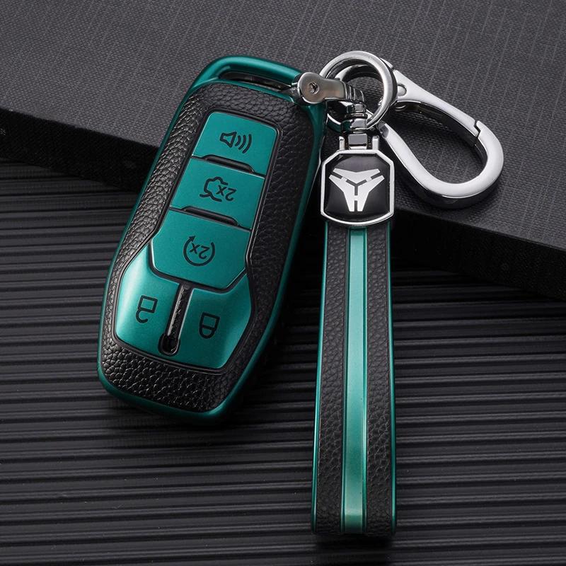 Étui en TPU pour clé télécommande, coque de porte-clés pour Ford Fusion Mondeo Mustang F 150 Explore