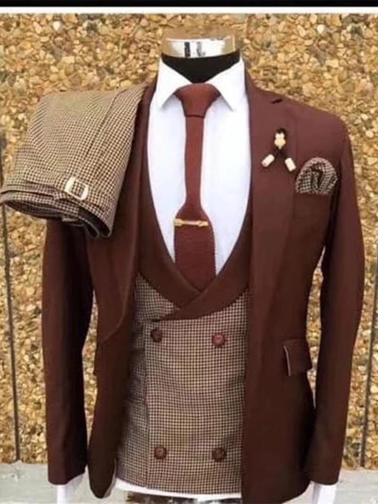 Costumes de smoking décontractés élégants pour hommes, smoking chic pour marié, veste mince pour la