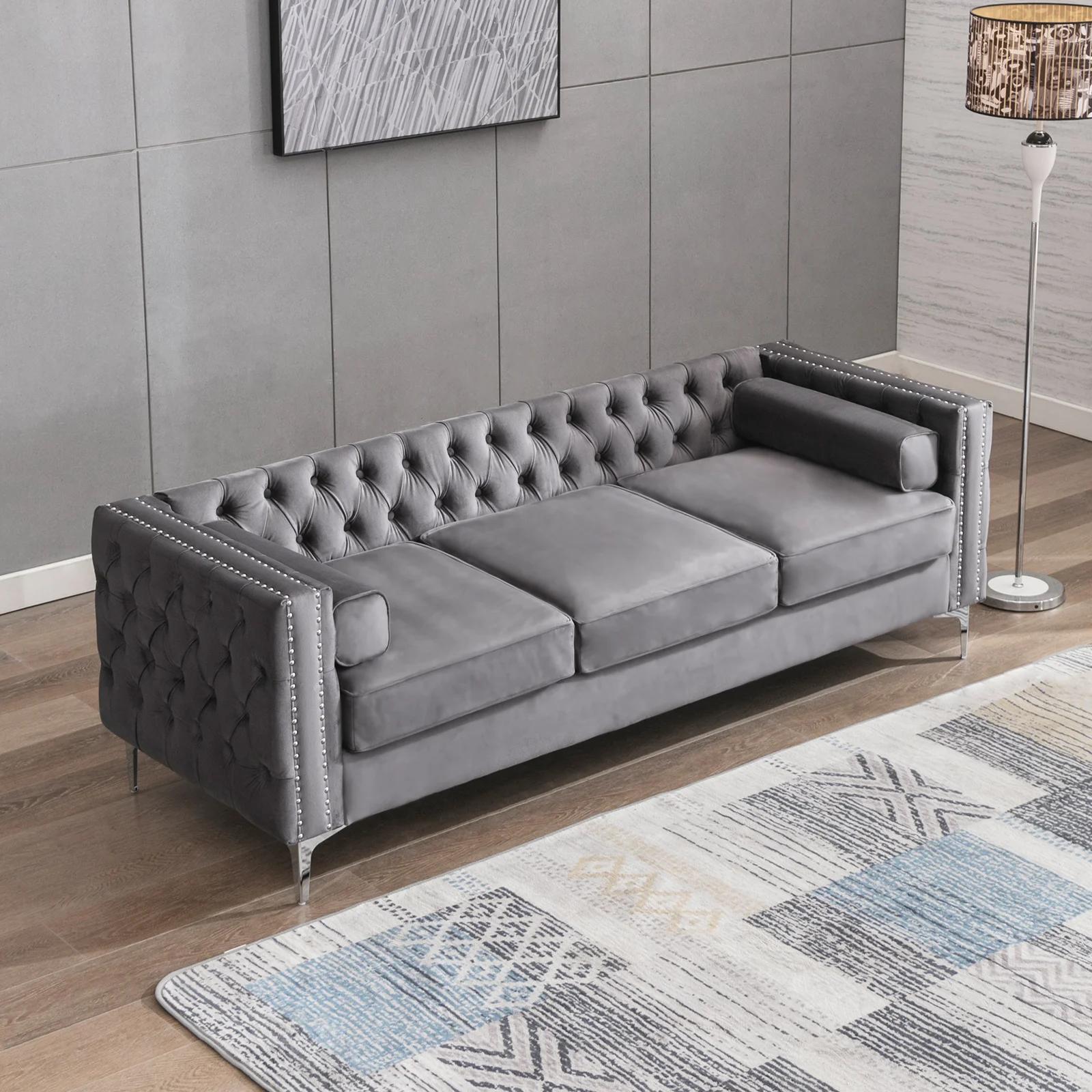 HORGgland O-Ensembles de meubles de salon, canapé sectionnel convertible avec rangement
