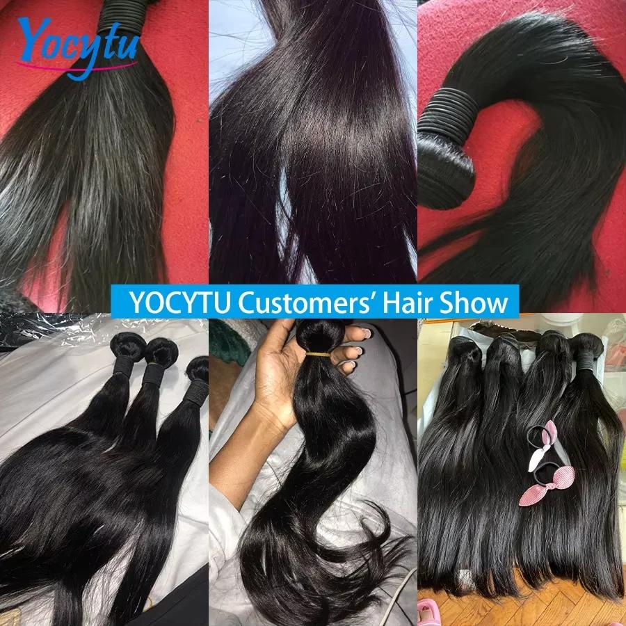 12A Tissage Cheveux Humains 20 20 20 Pouces Tissage Lot Brésilien 100% Cheveux Humain YOCYTU Tissage