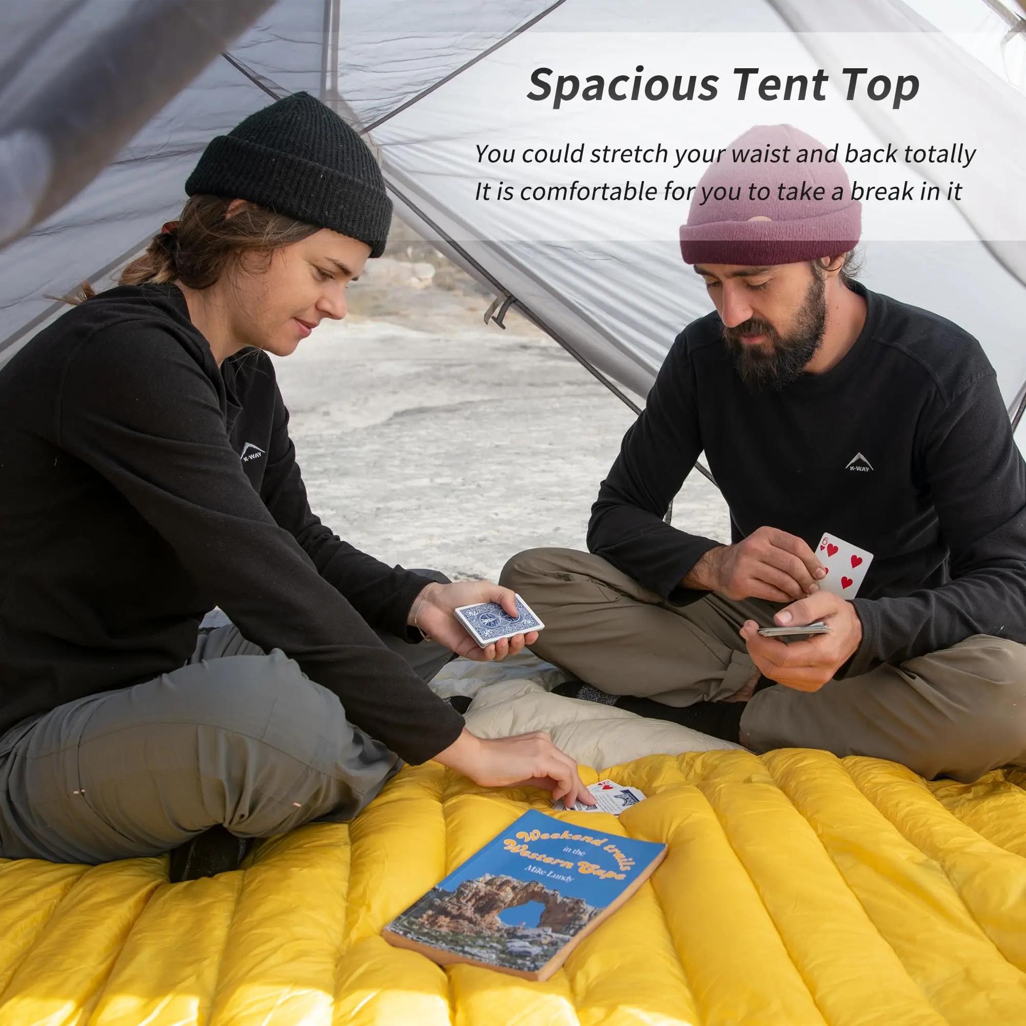 Tente de camping Naturehike Mongar 2, ultralégère, pour l'extérieur, 3 saisons, imperméable, en nylo
