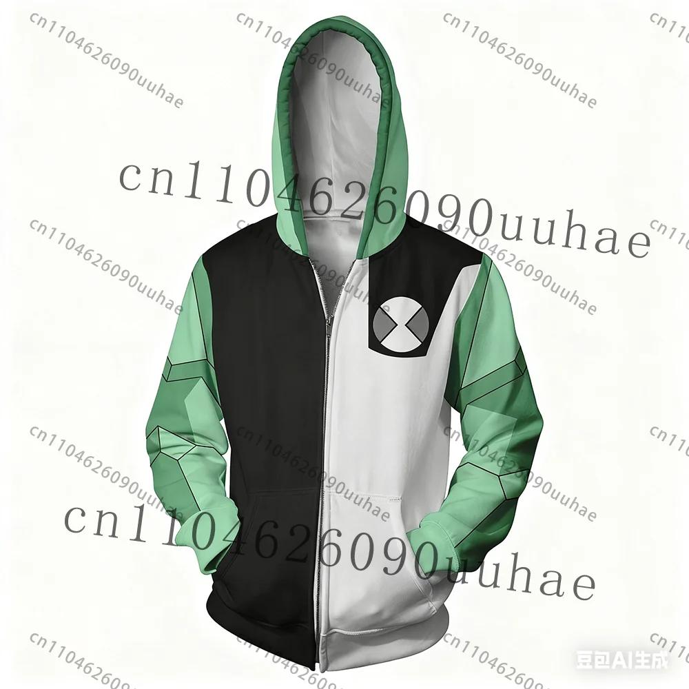 Nouveau Anime Omnitrix Ben10 sweat à capuche Cosplay pull Ben Tennyson imprimé enfant sweat à capuch
