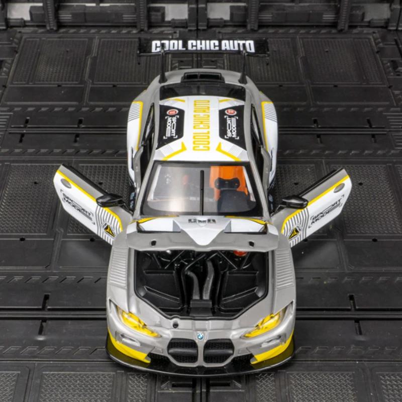 1:24 BMW M4 GT3 modèle de voiture de sport en alliage moulé sous pression en métal jouet voiture véh