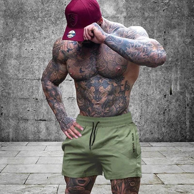 2025 été salle de sport Fitness hommes Shorts pantalons de survêtement mince mode hommes Marathon co