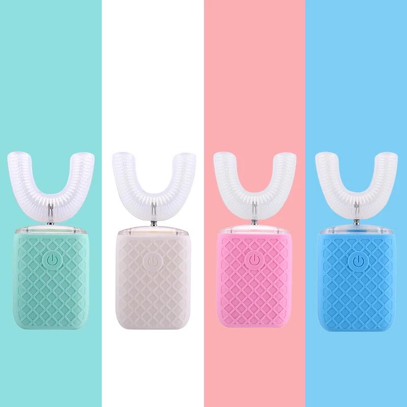 Brosse à dents électrique automatique intelligente à 360 degrés, Type U pour adultes et enfants, bro