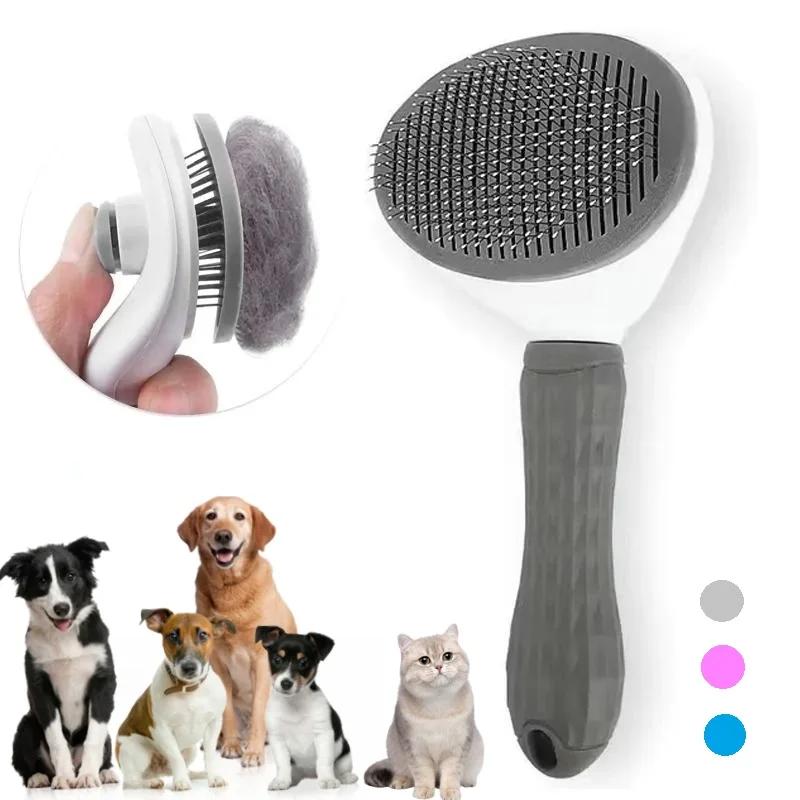Peigne autonettoyant pour animaux de compagnie, brosse pour chat, épilation pour animaux de compagni