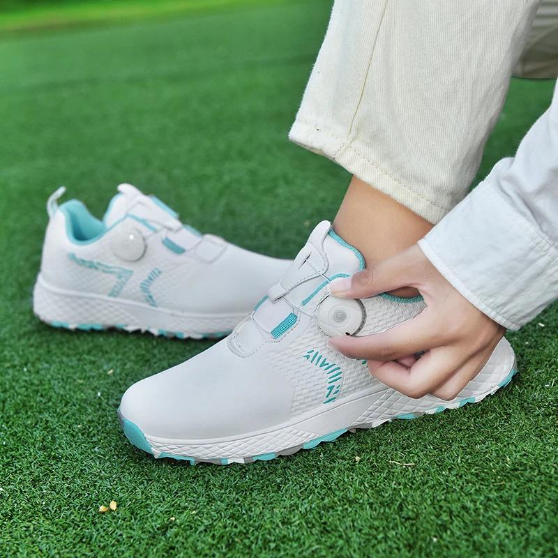 LiXingMing chaussures de Golf femmes rose professionnel étanche à l'eau chaussures de Sport de Golf