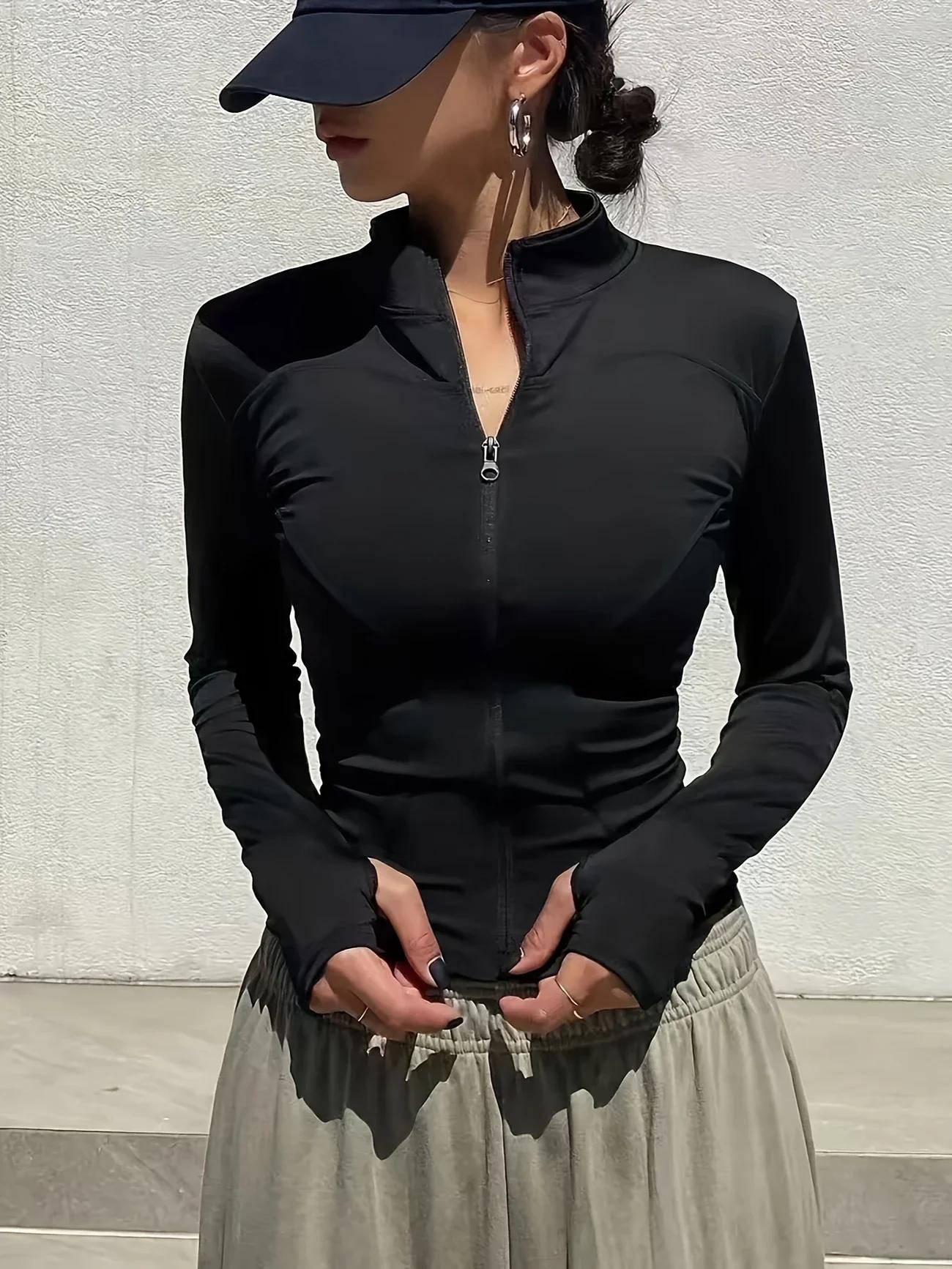 Veste de sport Pilates d'automne 2025 à séchage rapide pour femme – Idéal pour les entraînements de