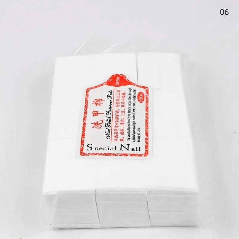 Lingettes professionnelles pour ongles, tampons 100% coton, non pelucheux, dissolvant de vernis Gel,
