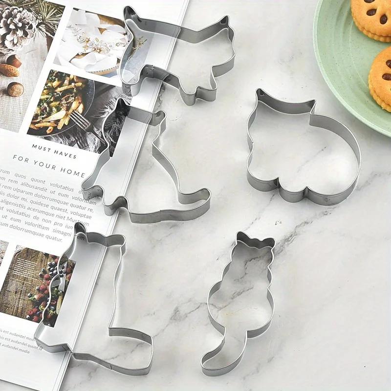5 pièces/ensemble Animal chat emporte-pièce moule bricolage Biscuit moule biscuit timbres fraises us